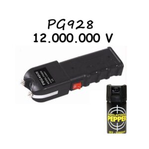 Pack taser Pegasus PG928 de 12.000 kV y spray de gas pimienta Pepper-Jet 40 ml